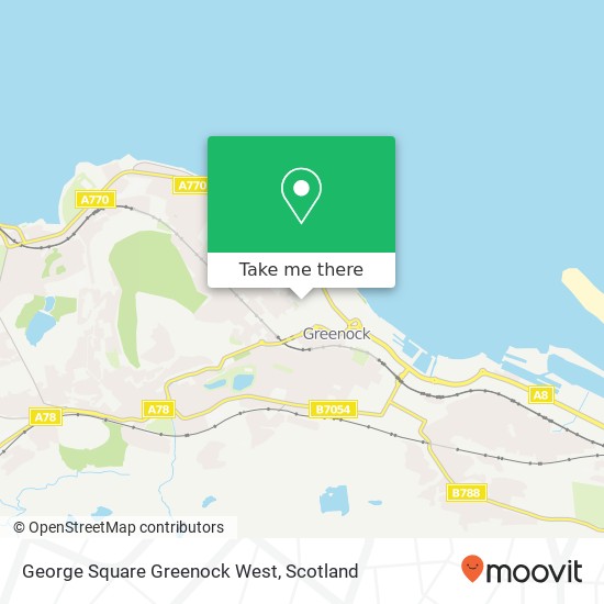 George Square Greenock West map