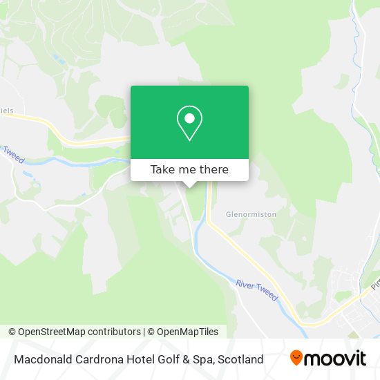 Macdonald Cardrona Hotel Golf & Spa map