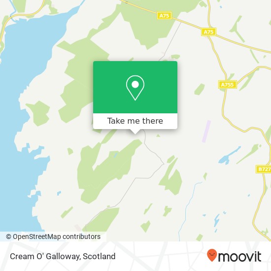 Cream O' Galloway map