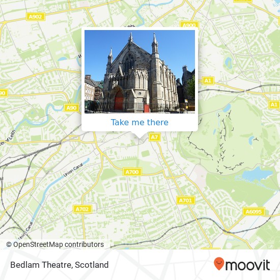 Bedlam Theatre map