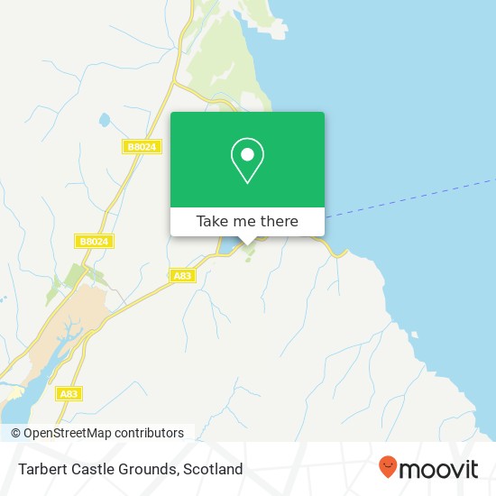 Tarbert Castle Grounds map