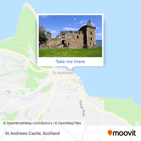 St Andrews Castle map
