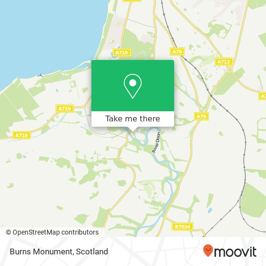 Burns Monument map