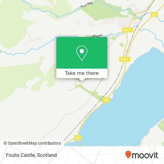 Foulis Castle map