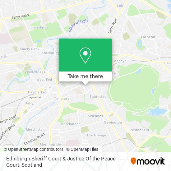 Edinburgh Sheriff Court & Justice Of the Peace Court map
