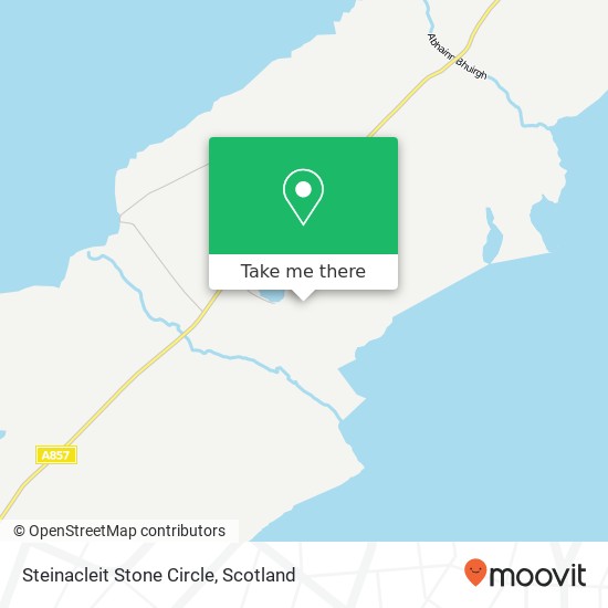 Steinacleit Stone Circle map