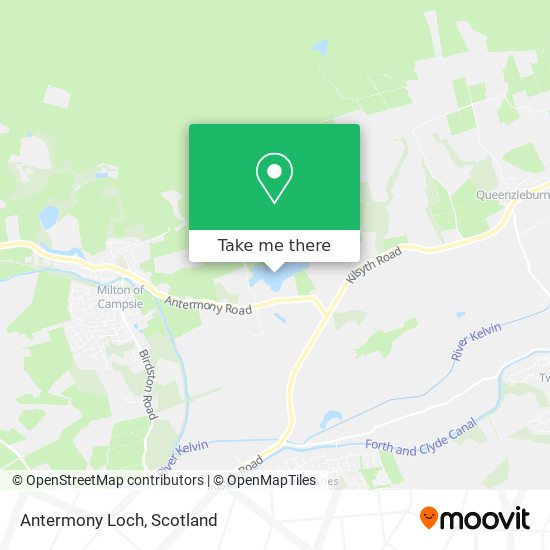 Antermony Loch map