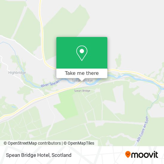 Spean Bridge Hotel map