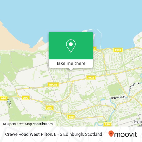 Crewe Road West Pilton, EH5 Edinburgh map