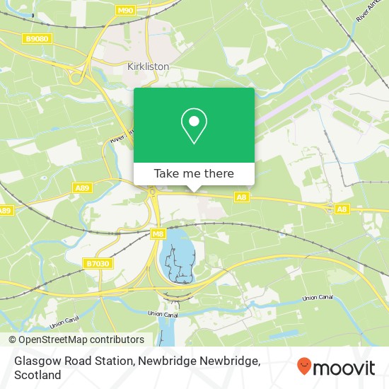 Glasgow Road Station, Newbridge Newbridge map