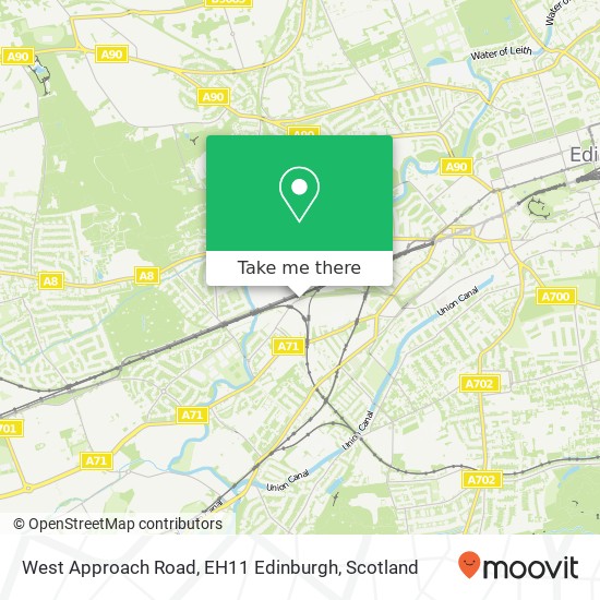 West Approach Road, EH11 Edinburgh map