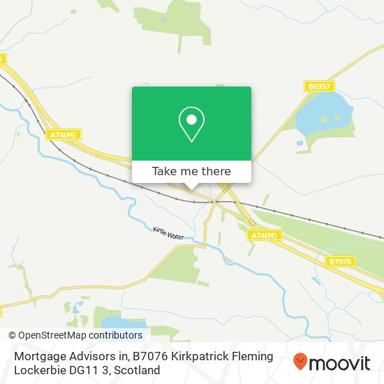 Mortgage Advisors in, B7076 Kirkpatrick Fleming Lockerbie DG11 3 map