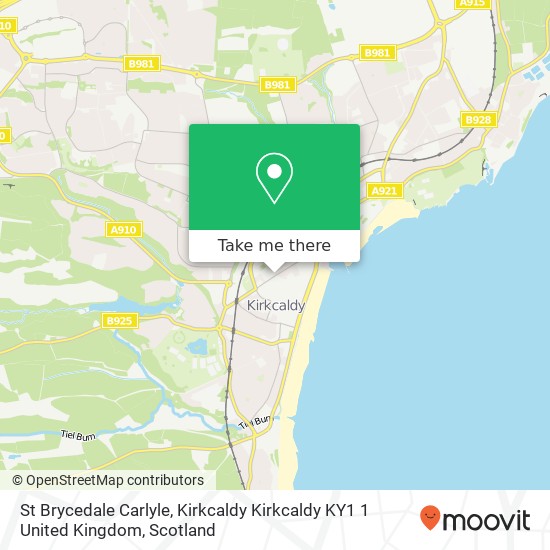 St Brycedale Carlyle, Kirkcaldy Kirkcaldy KY1 1 United Kingdom map