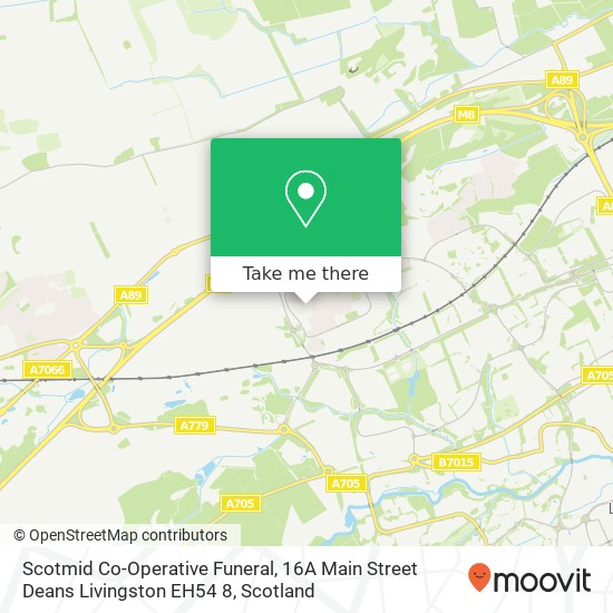 Scotmid Co-Operative Funeral, 16A Main Street Deans Livingston EH54 8 map