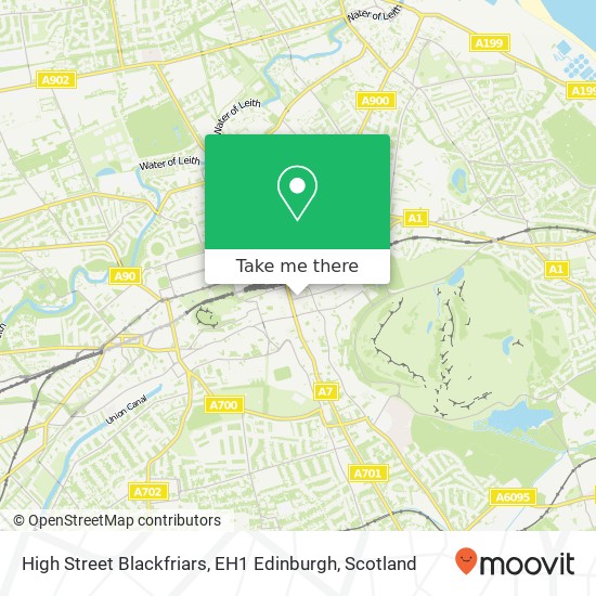 High Street Blackfriars, EH1 Edinburgh map