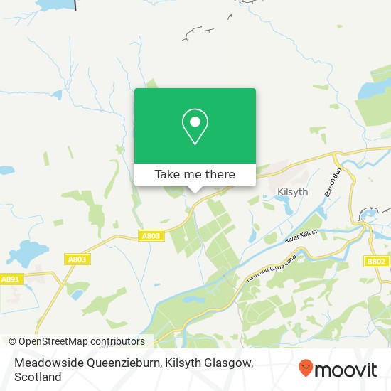 Meadowside Queenzieburn, Kilsyth Glasgow map