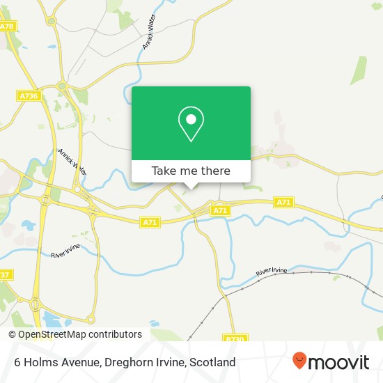 6 Holms Avenue, Dreghorn Irvine map