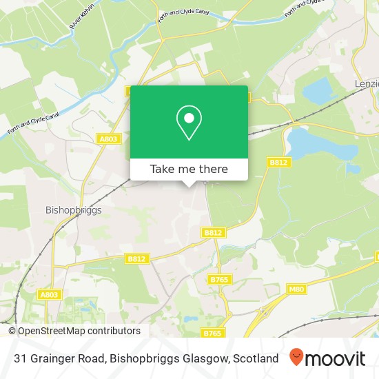 31 Grainger Road, Bishopbriggs Glasgow map
