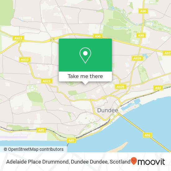 Adelaide Place Drummond, Dundee Dundee map