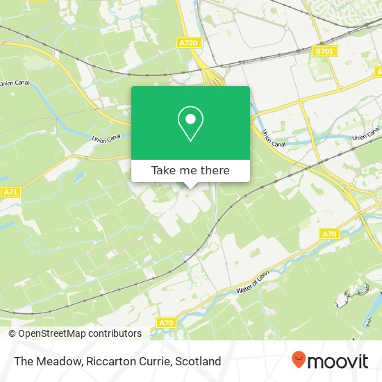The Meadow, Riccarton Currie map