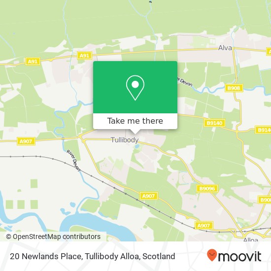 20 Newlands Place, Tullibody Alloa map