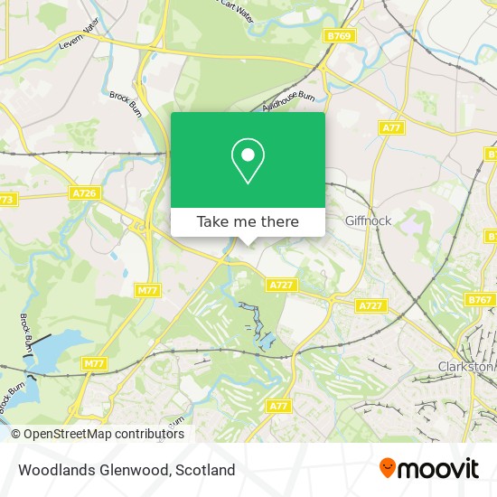 Woodlands Glenwood map