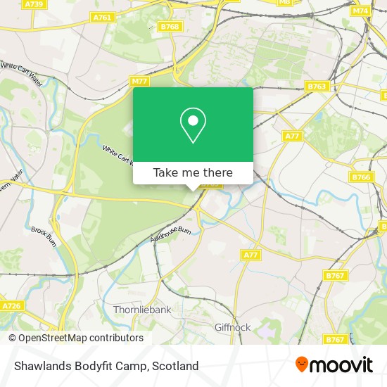Shawlands Bodyfit Camp map