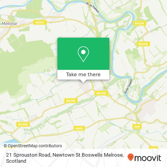 21 Sprouston Road, Newtown St Boswells Melrose map