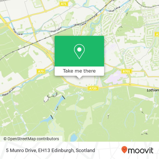 5 Munro Drive, EH13 Edinburgh map