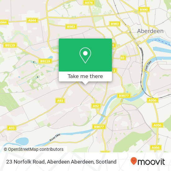 23 Norfolk Road, Aberdeen Aberdeen map