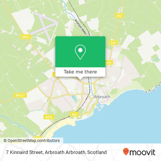 7 Kinnaird Street, Arbroath Arbroath map