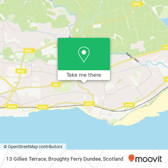 13 Gillies Terrace, Broughty Ferry Dundee map