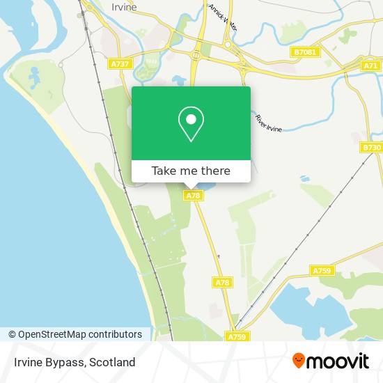 Irvine Bypass map