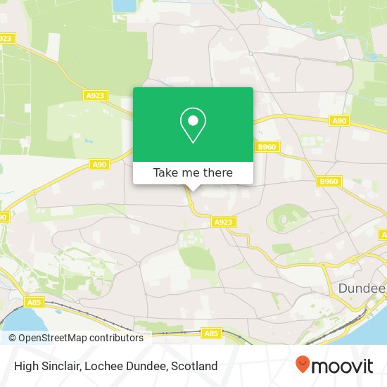 High Sinclair, Lochee Dundee map
