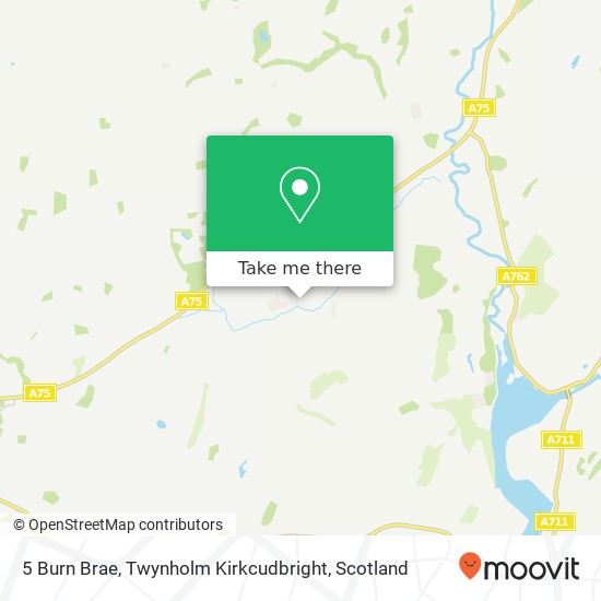 5 Burn Brae, Twynholm Kirkcudbright map