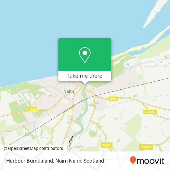 Harbour Burntisland, Nairn Nairn map