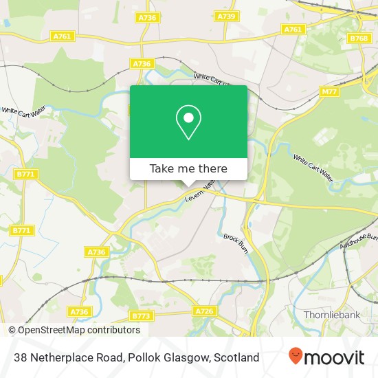 38 Netherplace Road, Pollok Glasgow map