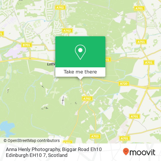 Anna Henly Photography, Biggar Road Eh10 Edinburgh EH10 7 map