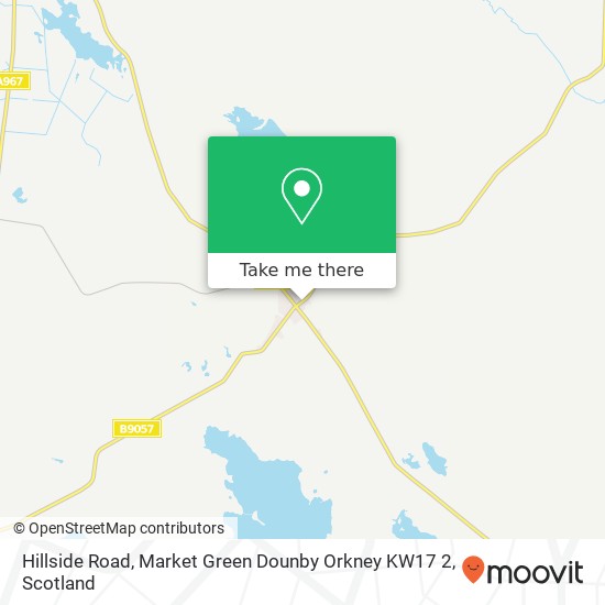 Hillside Road, Market Green Dounby Orkney KW17 2 map