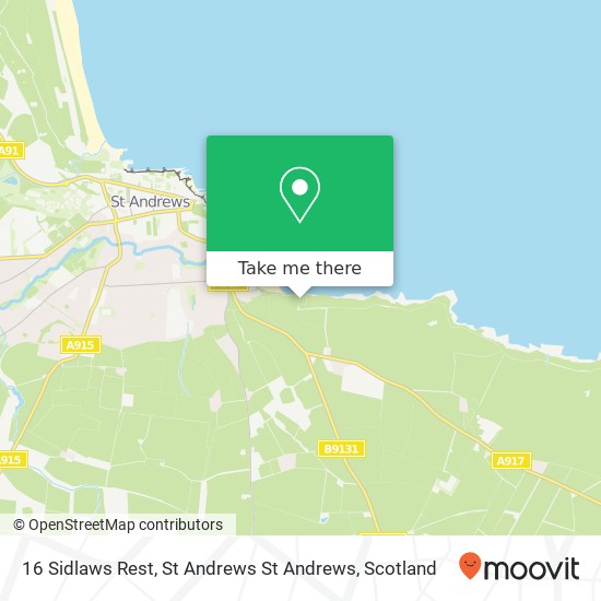16 Sidlaws Rest, St Andrews St Andrews map