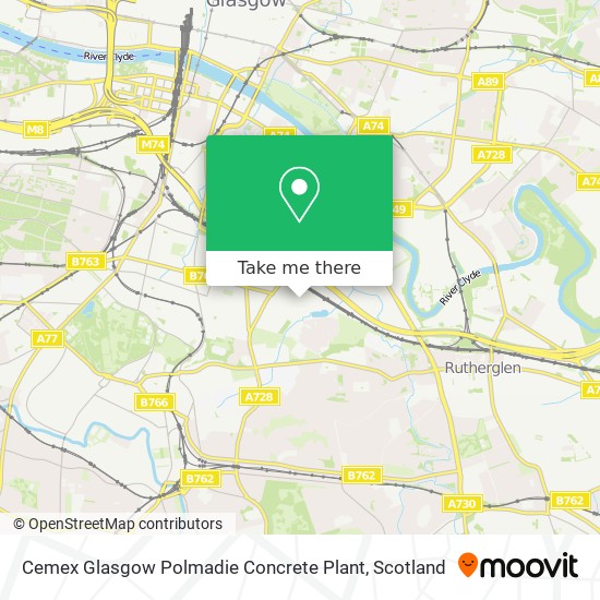 Cemex Glasgow Polmadie Concrete Plant map