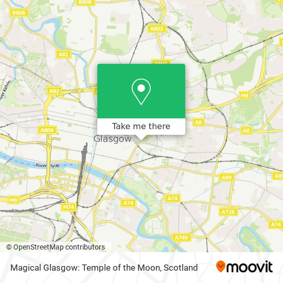 Magical Glasgow: Temple of the Moon map