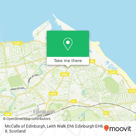 McCalls of Edinburgh, Leith Walk Eh6 Edinburgh EH6 8 map