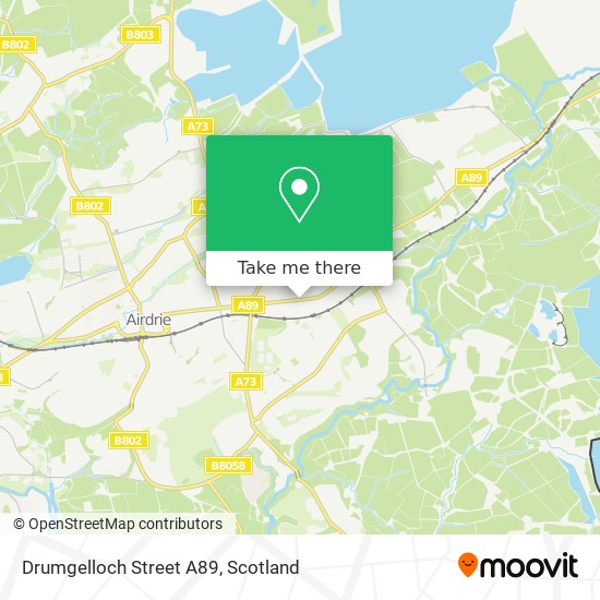Drumgelloch Street A89 map