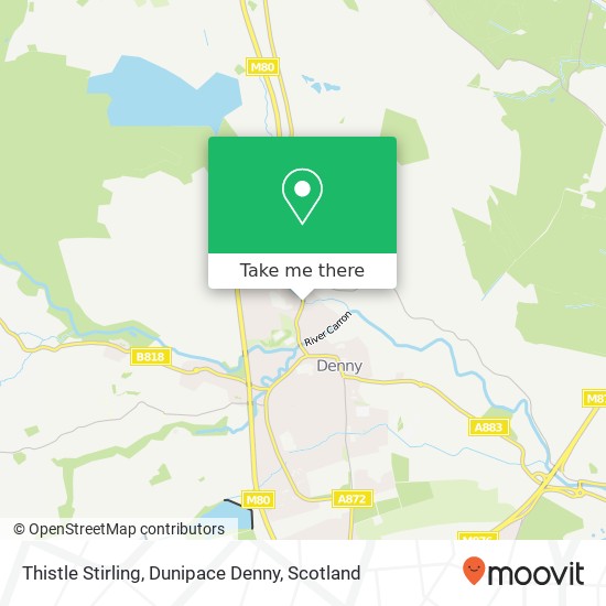 Thistle Stirling, Dunipace Denny map