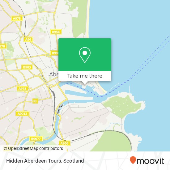 Hidden Aberdeen Tours map