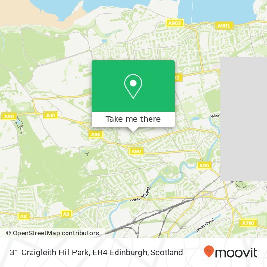 31 Craigleith Hill Park, EH4 Edinburgh map