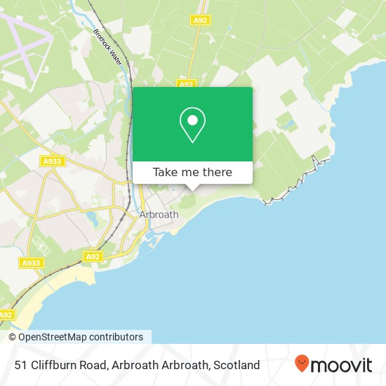 51 Cliffburn Road, Arbroath Arbroath map