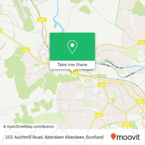 202 Auchmill Road, Aberdeen Aberdeen map