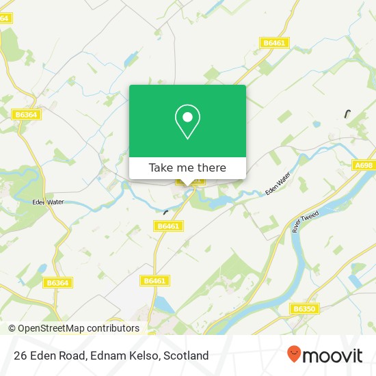 26 Eden Road, Ednam Kelso map